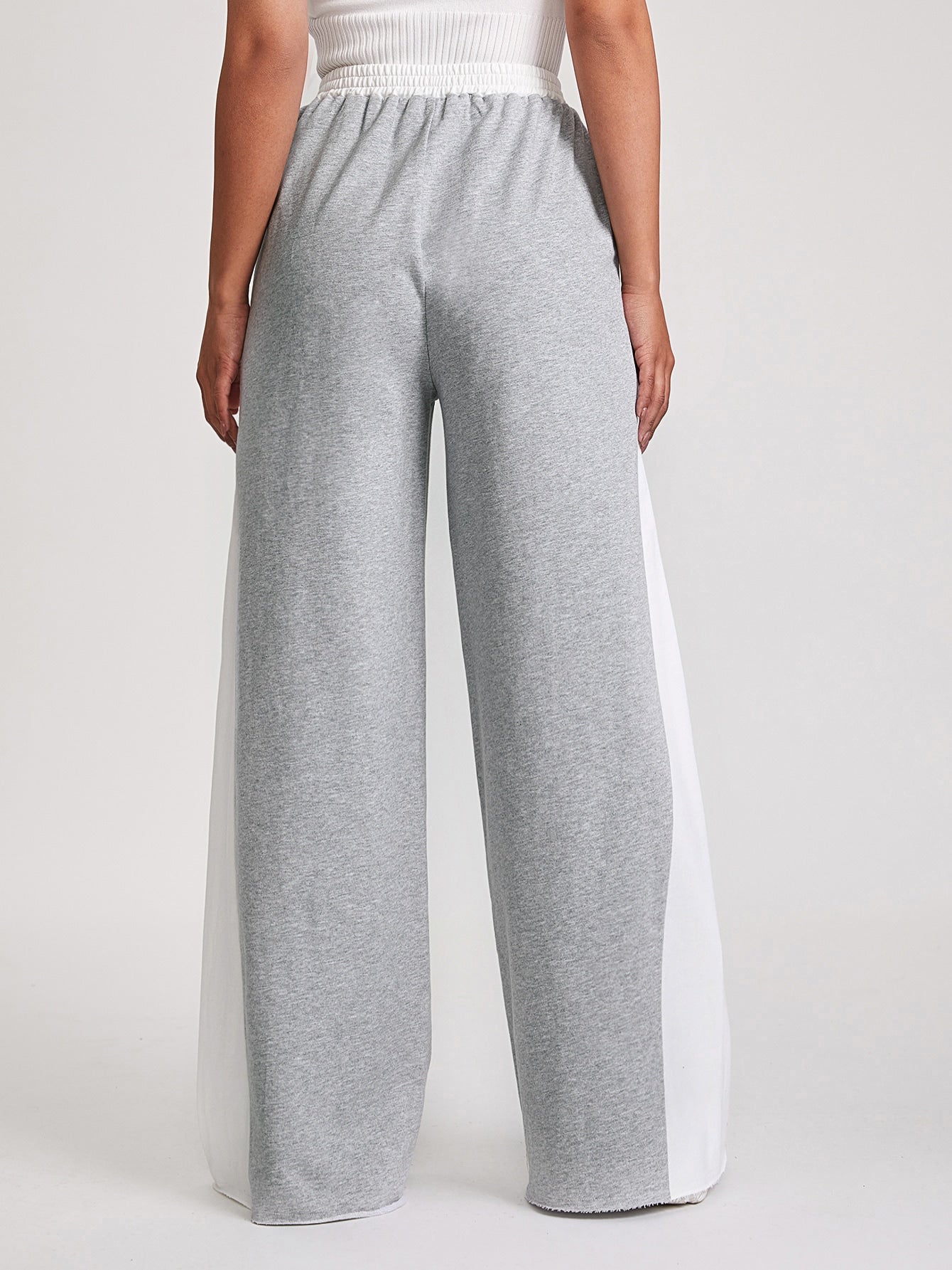 Raw Hem Colorblock Joggers