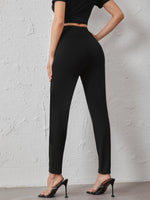 Slant Pocket Solid Pants