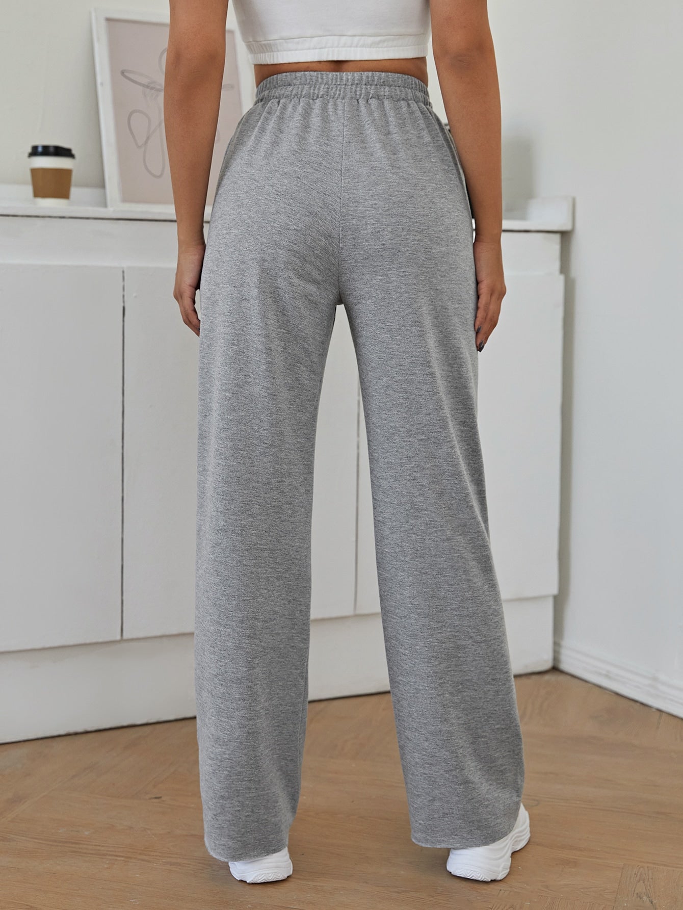 Cut Out Knot Front Sweatpants