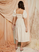 Gingham Puff Sleeve Dress