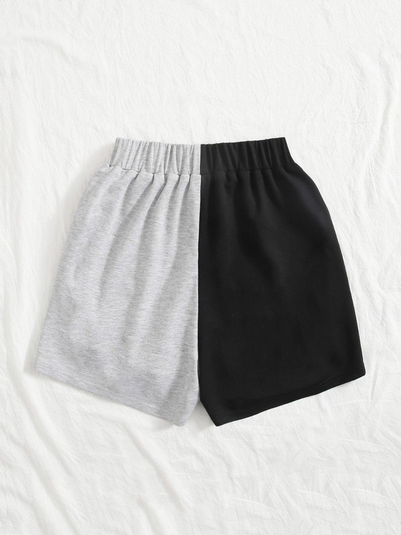 Two Tone Knot Front Shorts