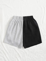 Two Tone Knot Front Shorts
