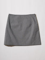 M-slit Hem Gingham Skirt