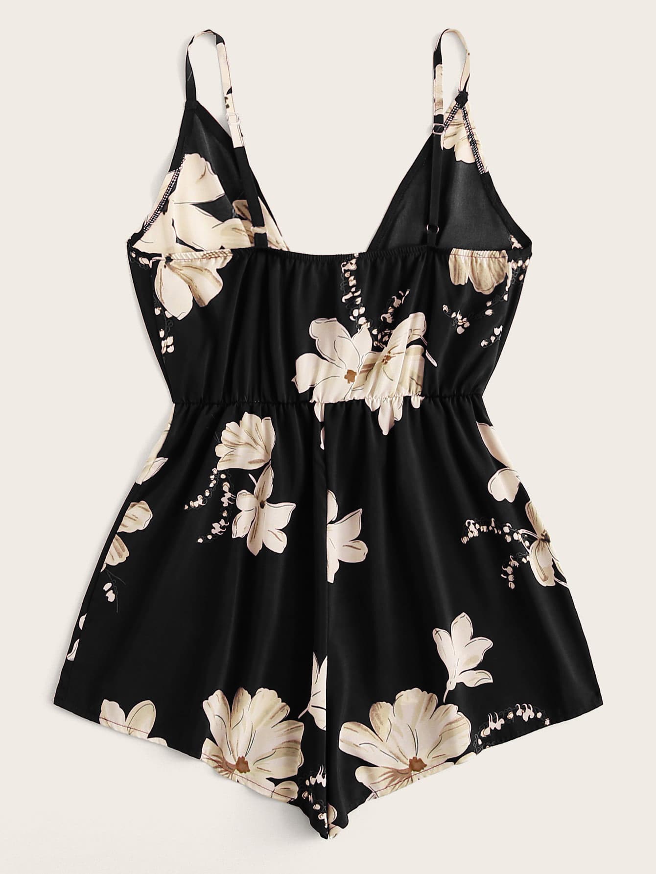 Floral Print Cami Romper
