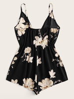 Floral Print Cami Romper