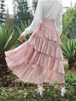 Layered Ruffle Trim Skirt