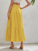 High Waist Flippy Hem Skirt