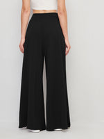 Fold Pleated Wide Leg Pants