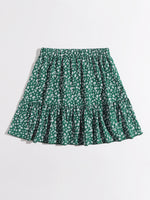 Ditsy Floral Ruffle Hem Skirt