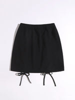 Lace Up Front Skirt
