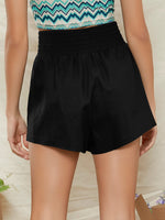 Elastic Waist Solid Shorts