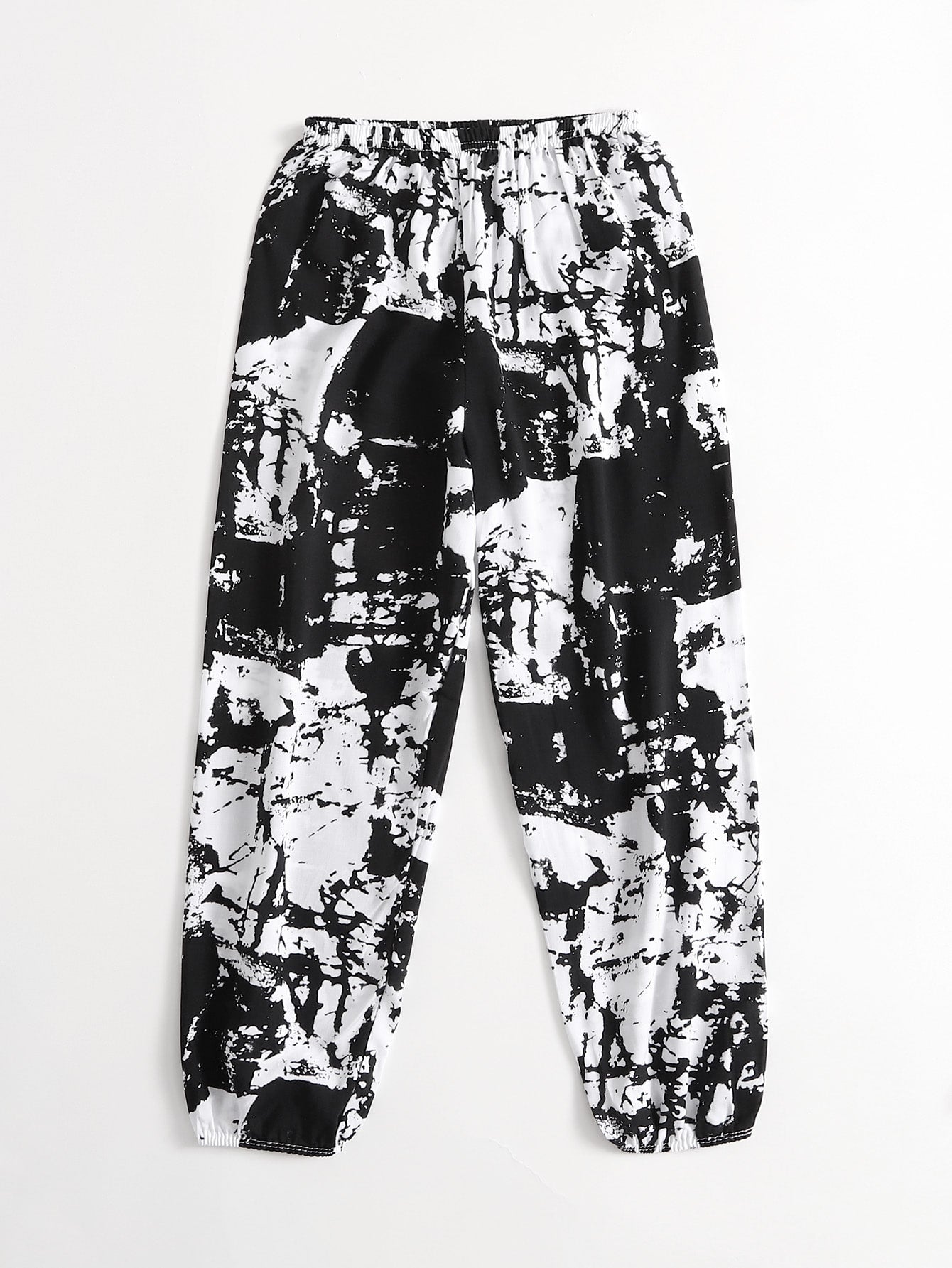 1pc Color-block Carrot Pants