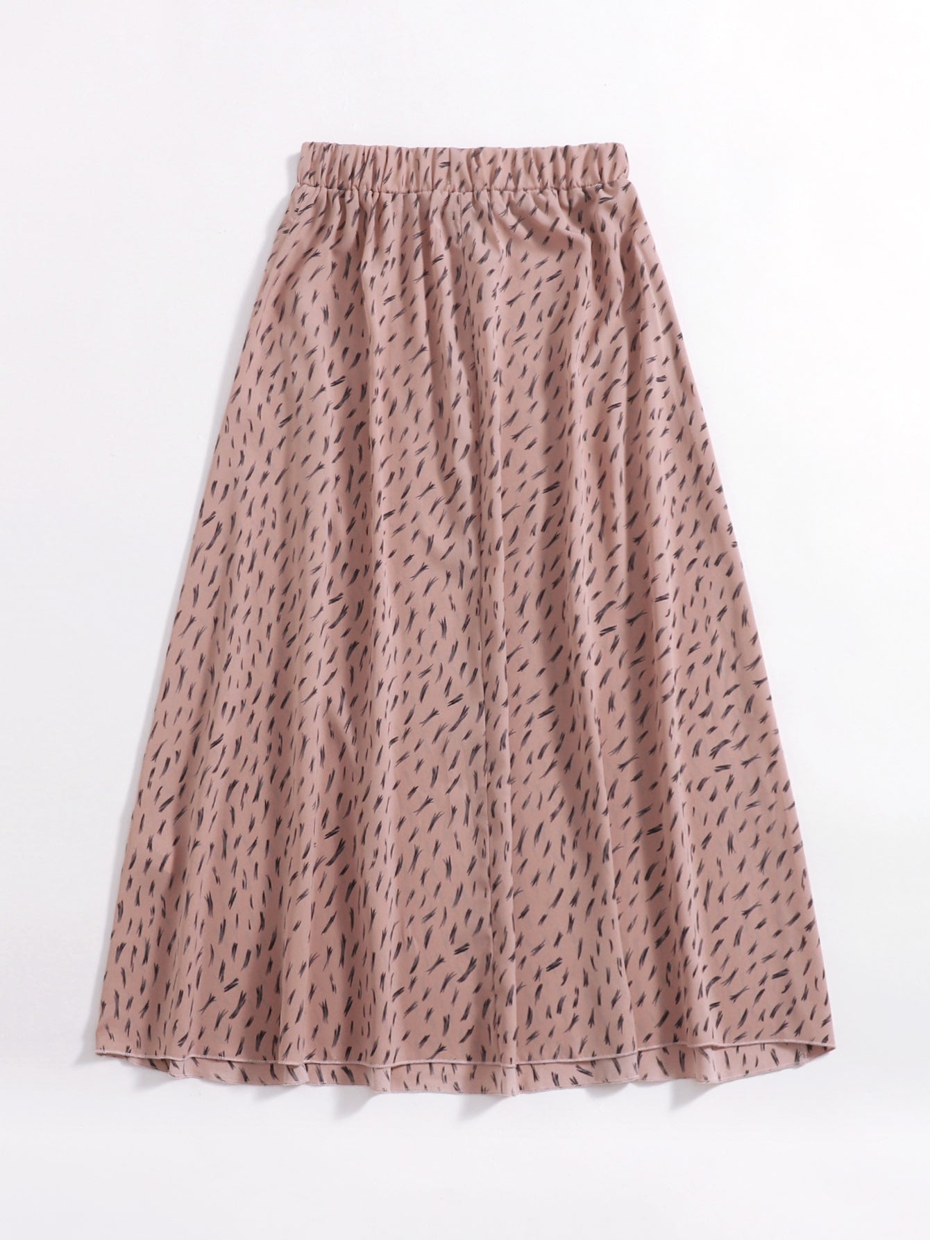 Allover Print Flared Skirt