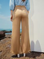 Zip Back Wide Leg Pants