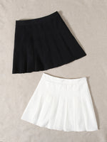 2 Pack Pleated Skirt