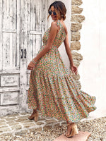 Allover Floral One Shoulder A-line Dress
