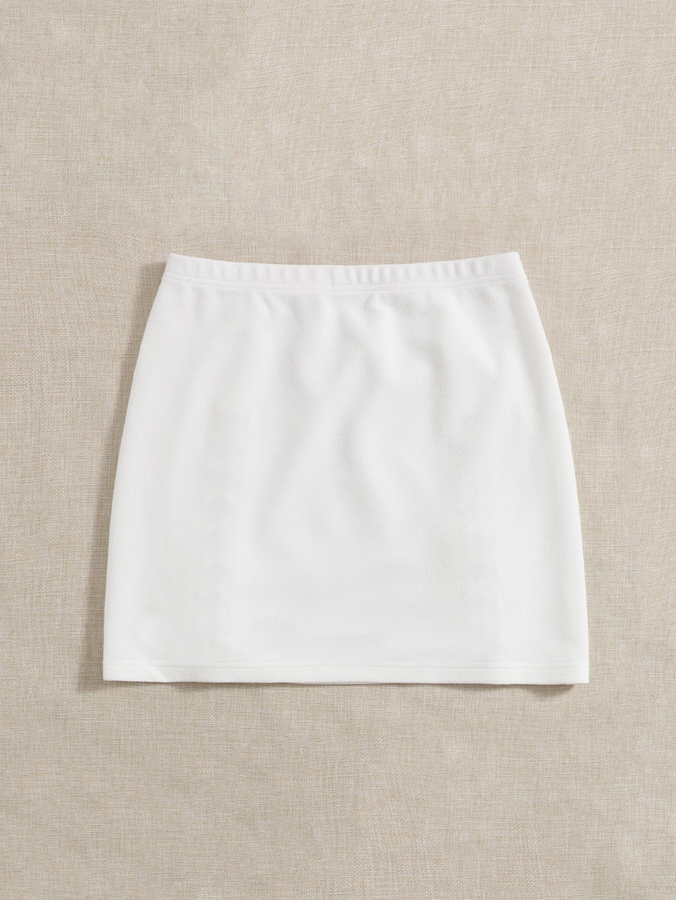Garment Eyelet Lace Up Skirt