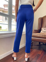 High Waisted Belted Tailored Pants
