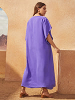 Plus Petal Sleeve Tunic Dress