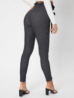 Paperbag Waist Belted Grid Pants