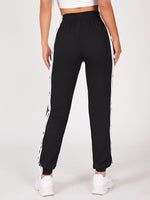 Two Tone Button Side Sweatpants