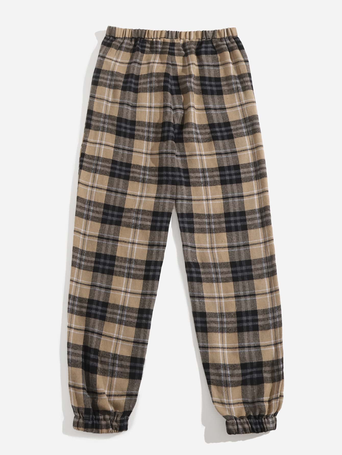 Slant Pocket Tartan Pants