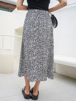 Leopard Print A-line Skirt