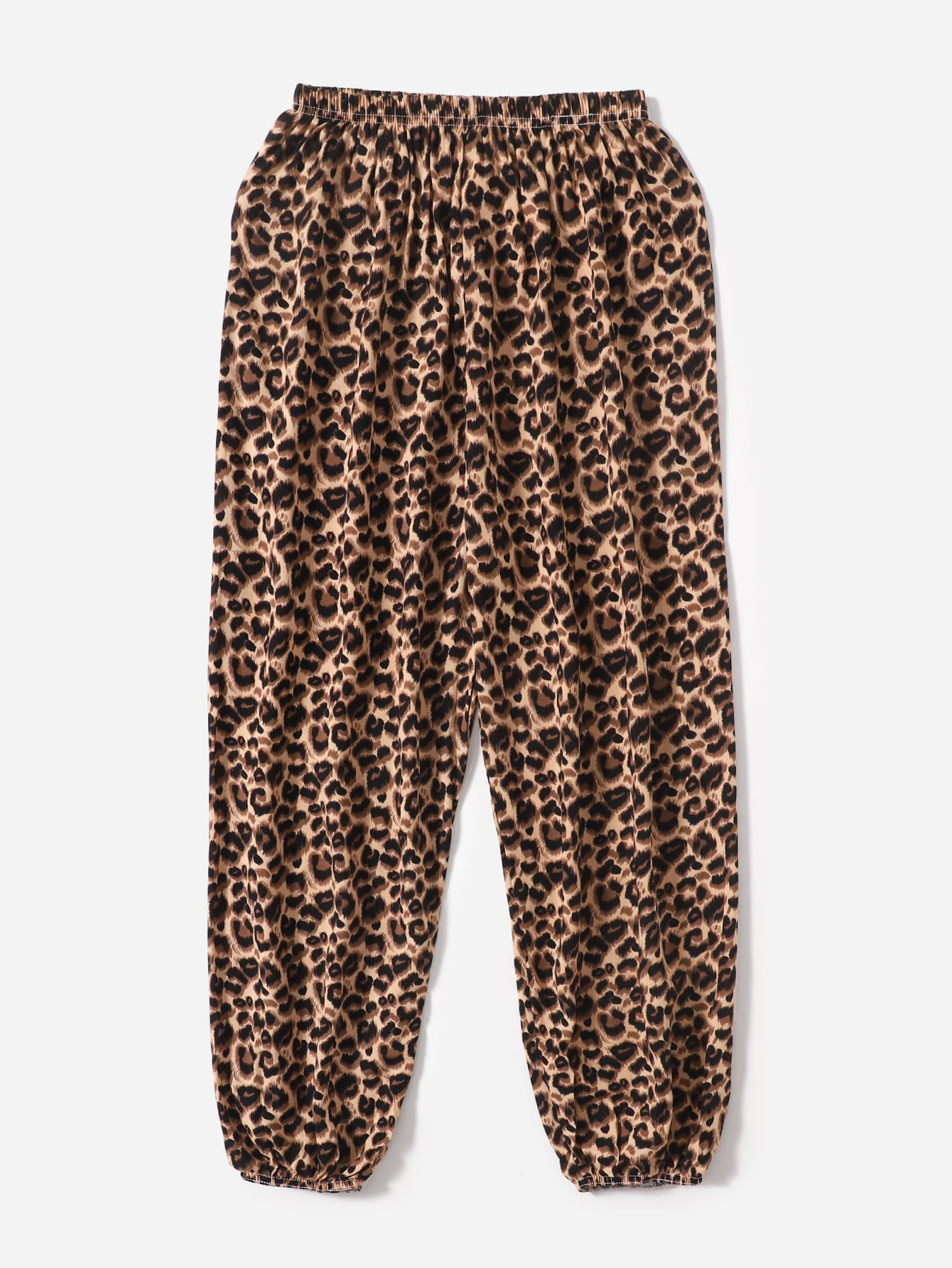 Leopard Print Carrot Pants