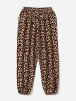Leopard Print Carrot Pants