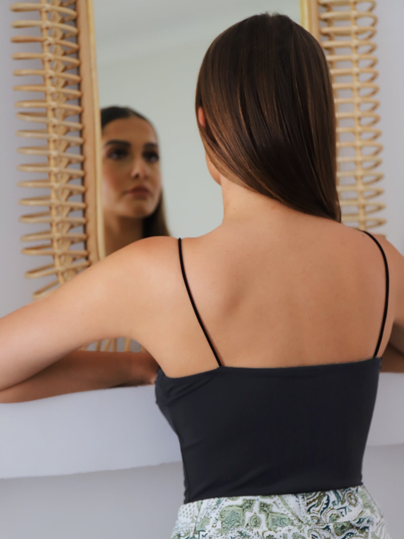 X Stephanie Durant Solid Cami Bodysuit
