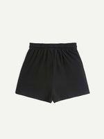Bear Print Drawstring Waist Shorts