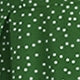 Polka Dot Zipper Short Sleeve Cold Shoulder Flared High Waist Long Dress