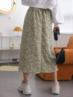 Ditsy Floral Print A Line Skirt