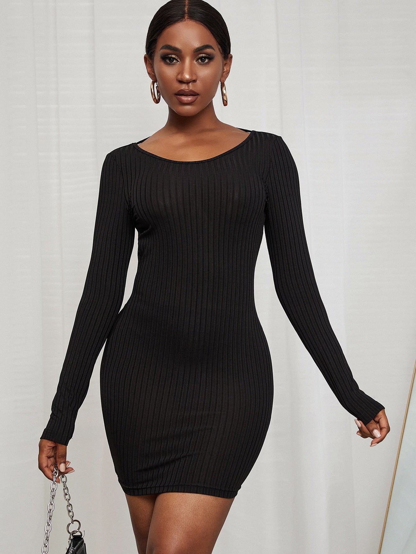 Knot Backless Bodycon Dress