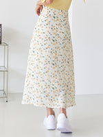 Allover Floral High Waist Skirt