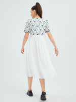 Floral Print A-line Dress
