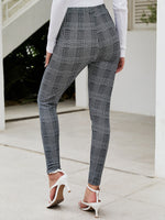 High Waist Plaid Leggings