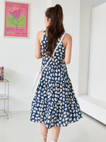 Allover Floral Print Ruffle Hem Cami Dress