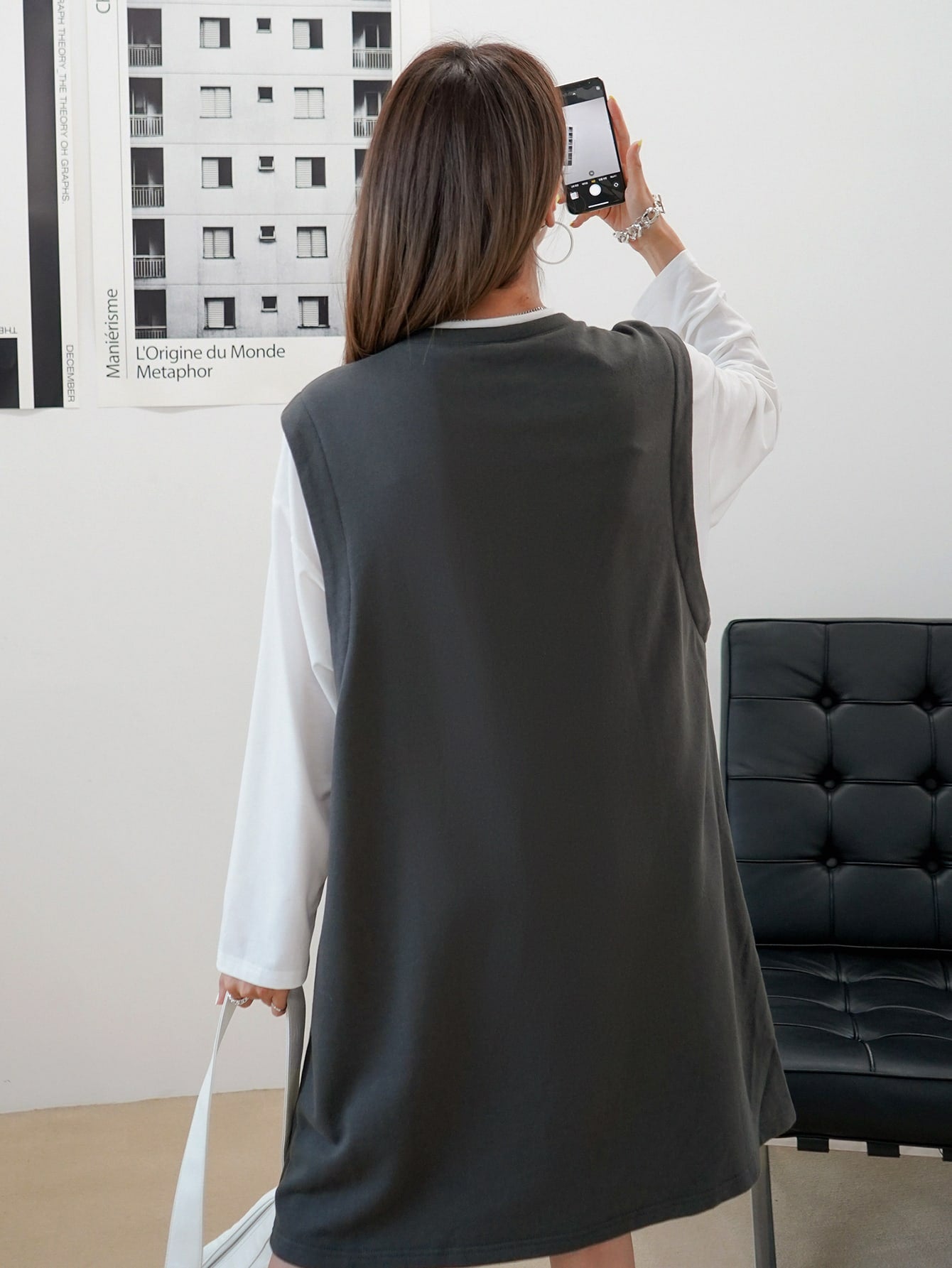 2 In1 Slogan Graphic Tee Dress