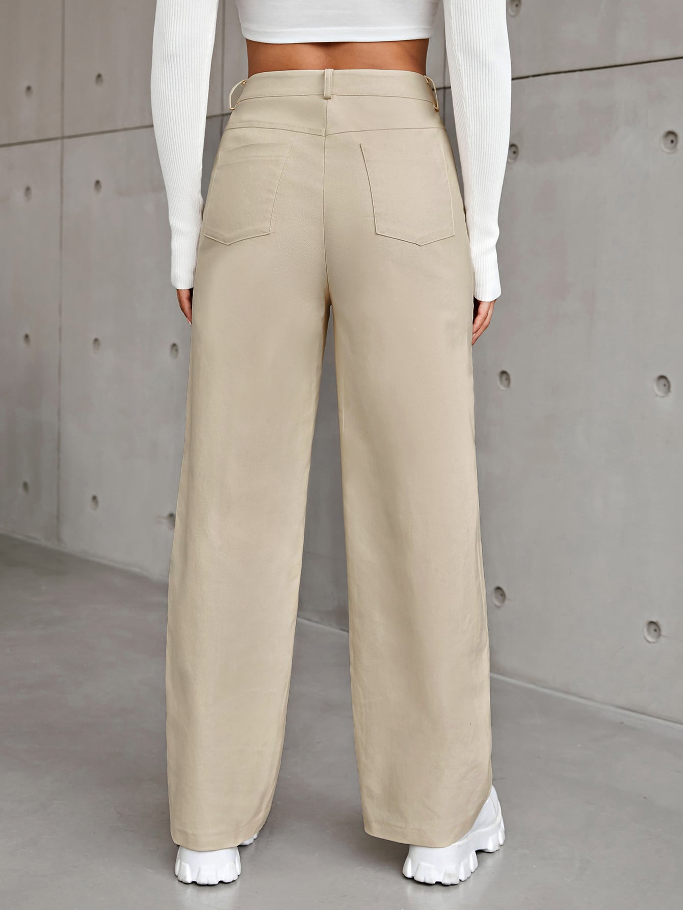 Cartoon & Letter Graphic Slant Pocket Pants