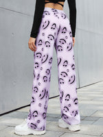 Cartoon Graphic Straight Leg Pants