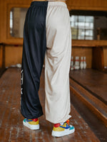 Colorblock Letter Graphic Sweatpants