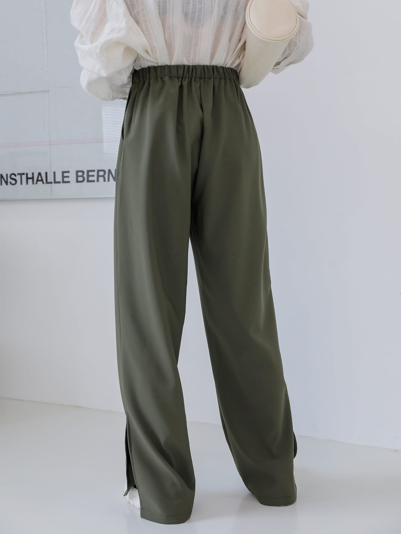 High Waist Split Hem Pants