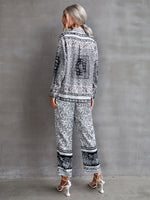 Paisley And Floral Print Pants