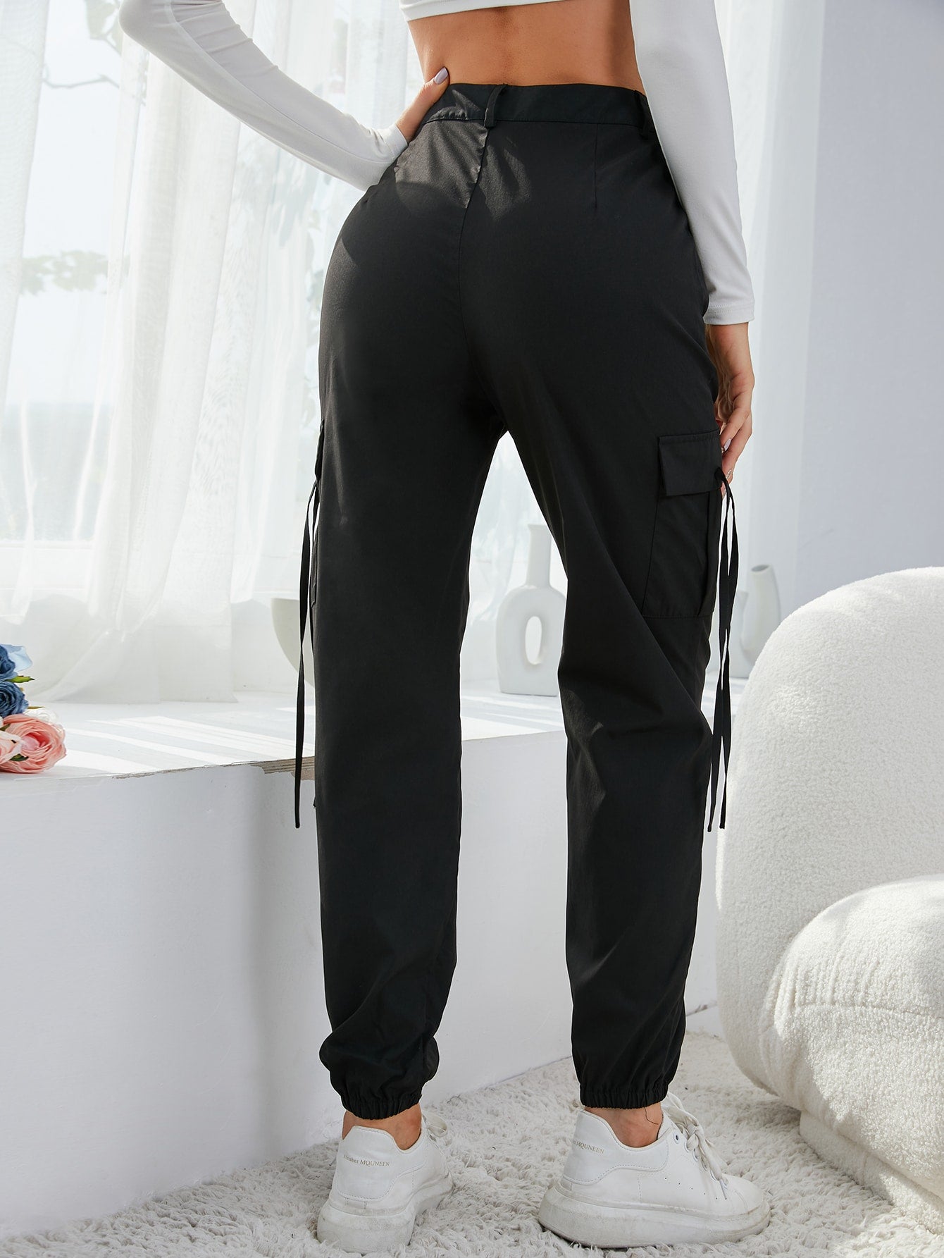 Flap Pocket Pocket Side Pants