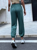 Pocket Drawstring Waist Sweatpants