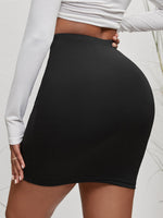 V-cut Waist Bodycon Skirt