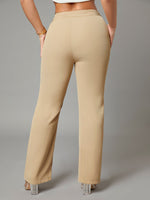 Solid Slant Pocket Pants