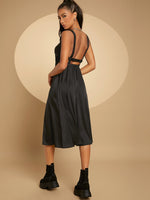 Cut Out Backless Split Thigh Dress