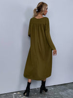 Drop Shoulder Tunic Dress Without Belt